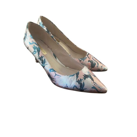 Louise et cie Jordyna Pink Floral Pointed Toe 2.5” Pump Heels Shoes Wm’s Sz 7.5 - Picture 1 of 9